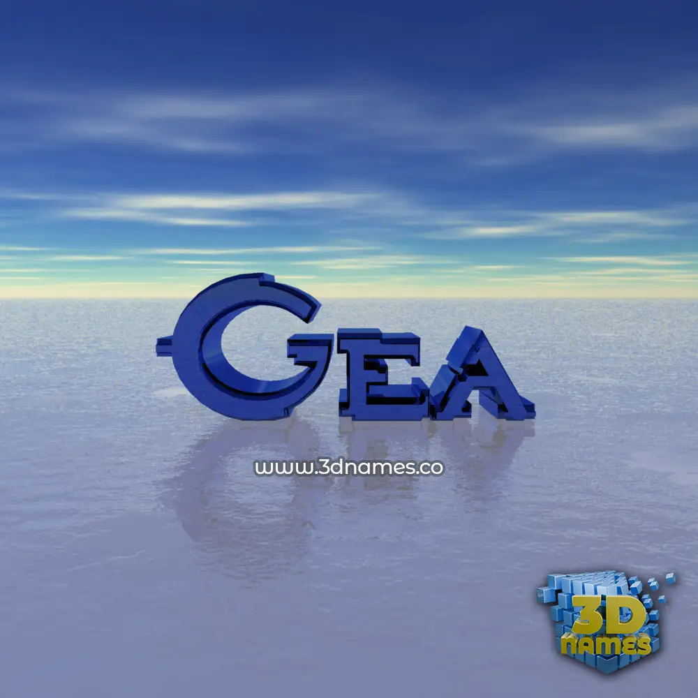 gea in Horizon style - 3D name wallpaper
