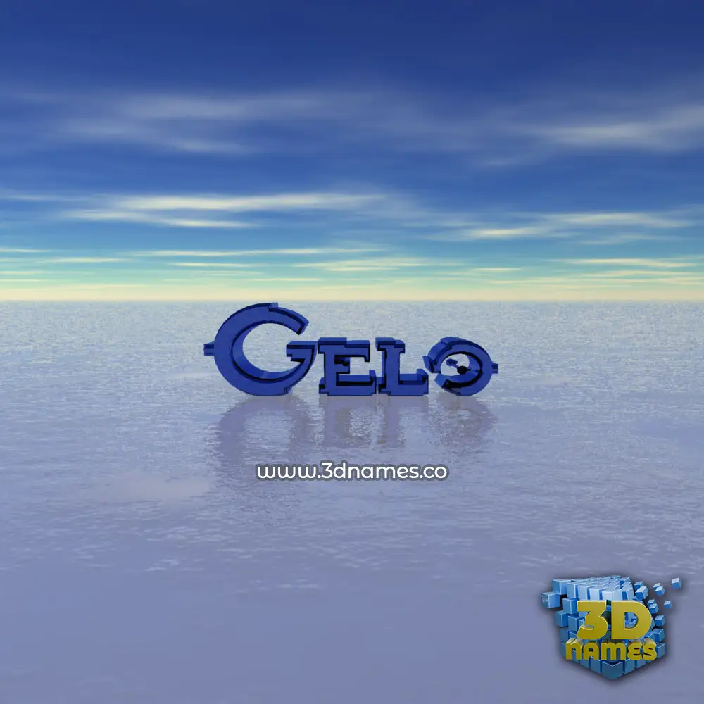 gelo in Horizon style - 3D name wallpaper