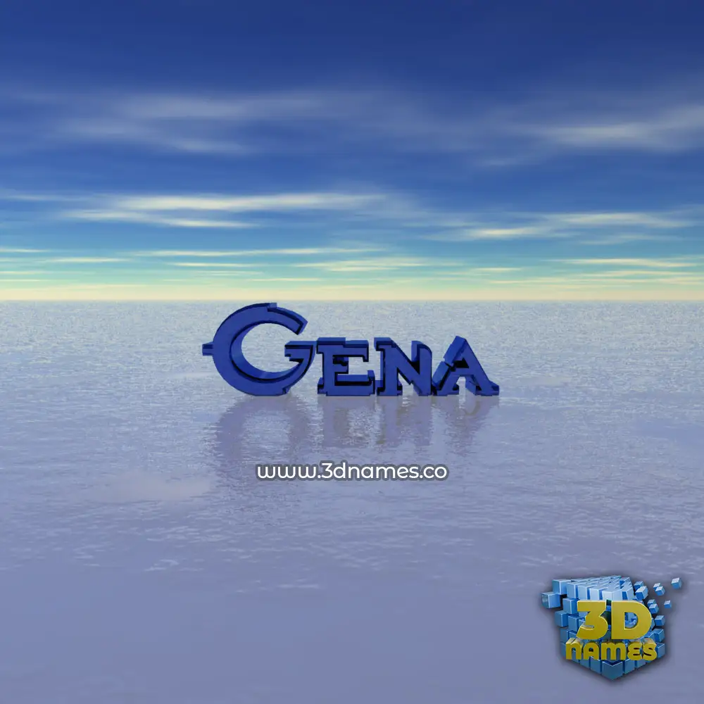 gena in Horizon style - 3D name wallpaper