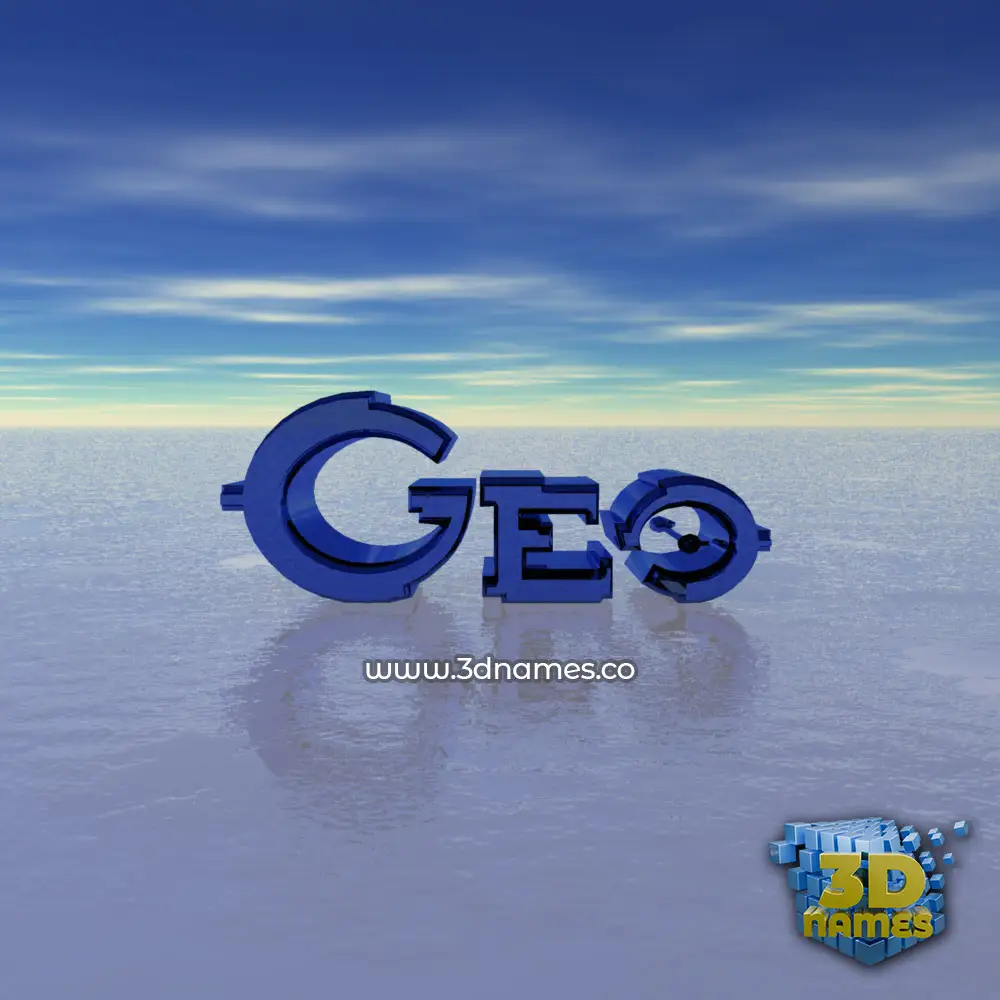geo in Horizon style - 3D name wallpaper