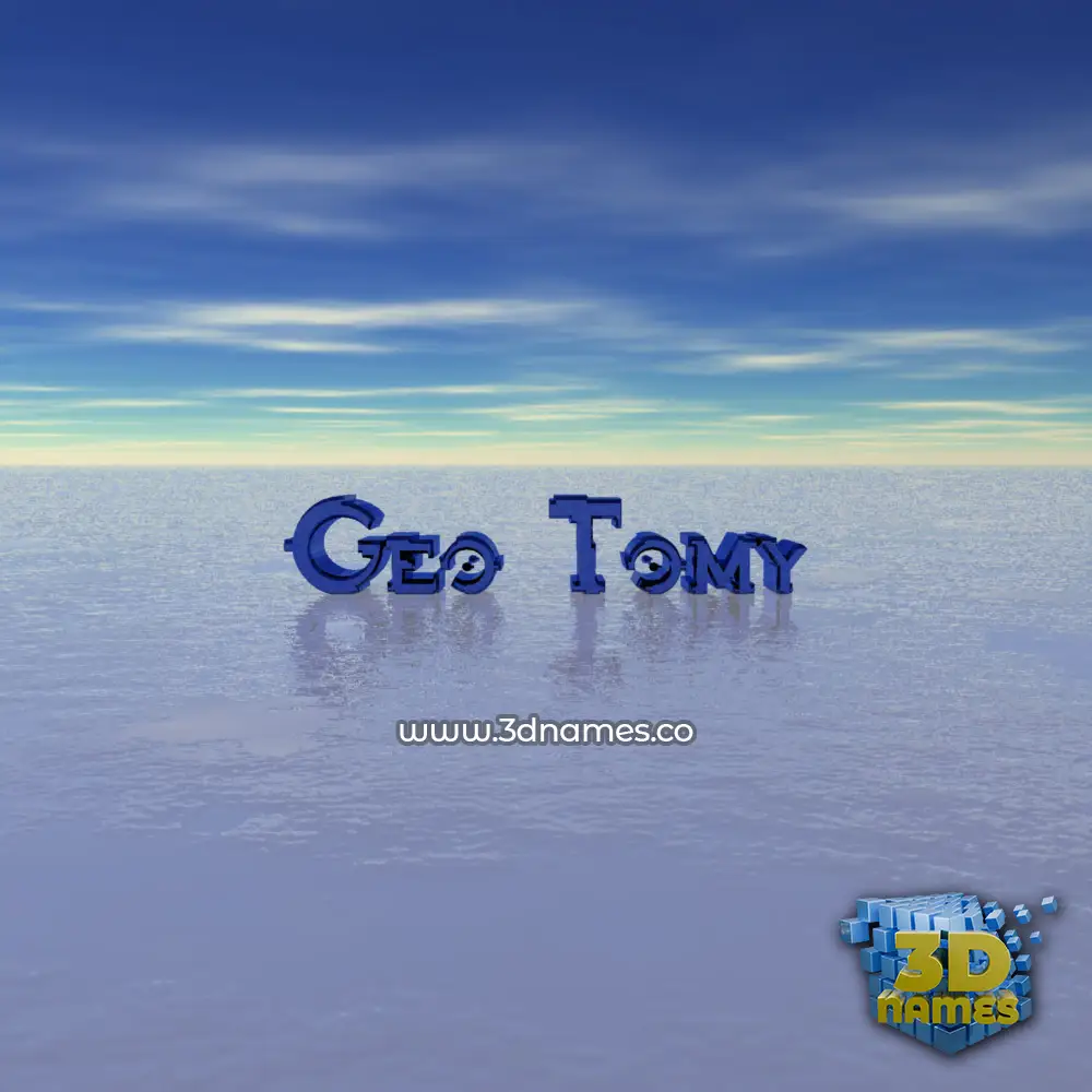 geo tomy in Horizon style - 3D name wallpaper