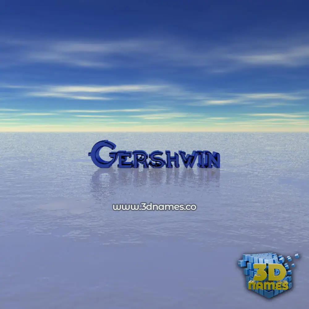 gershwin in Horizon style - 3D name wallpaper