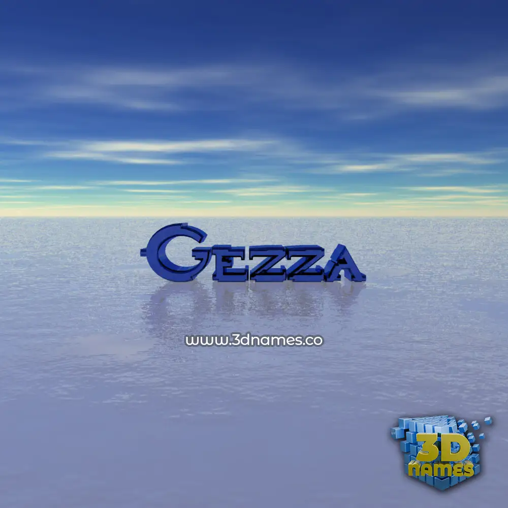 gezza in Horizon style - 3D name wallpaper