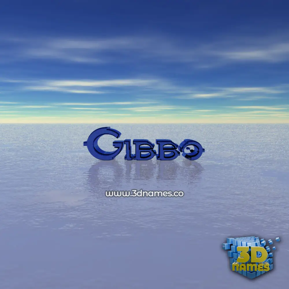 gibbo in Horizon style - 3D name wallpaper
