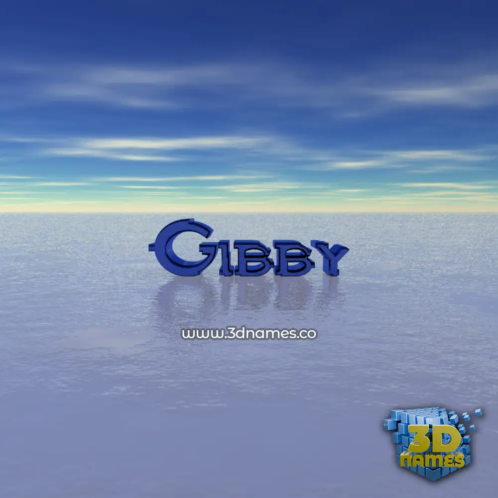 gibby in Horizon style - 3D name wallpaper