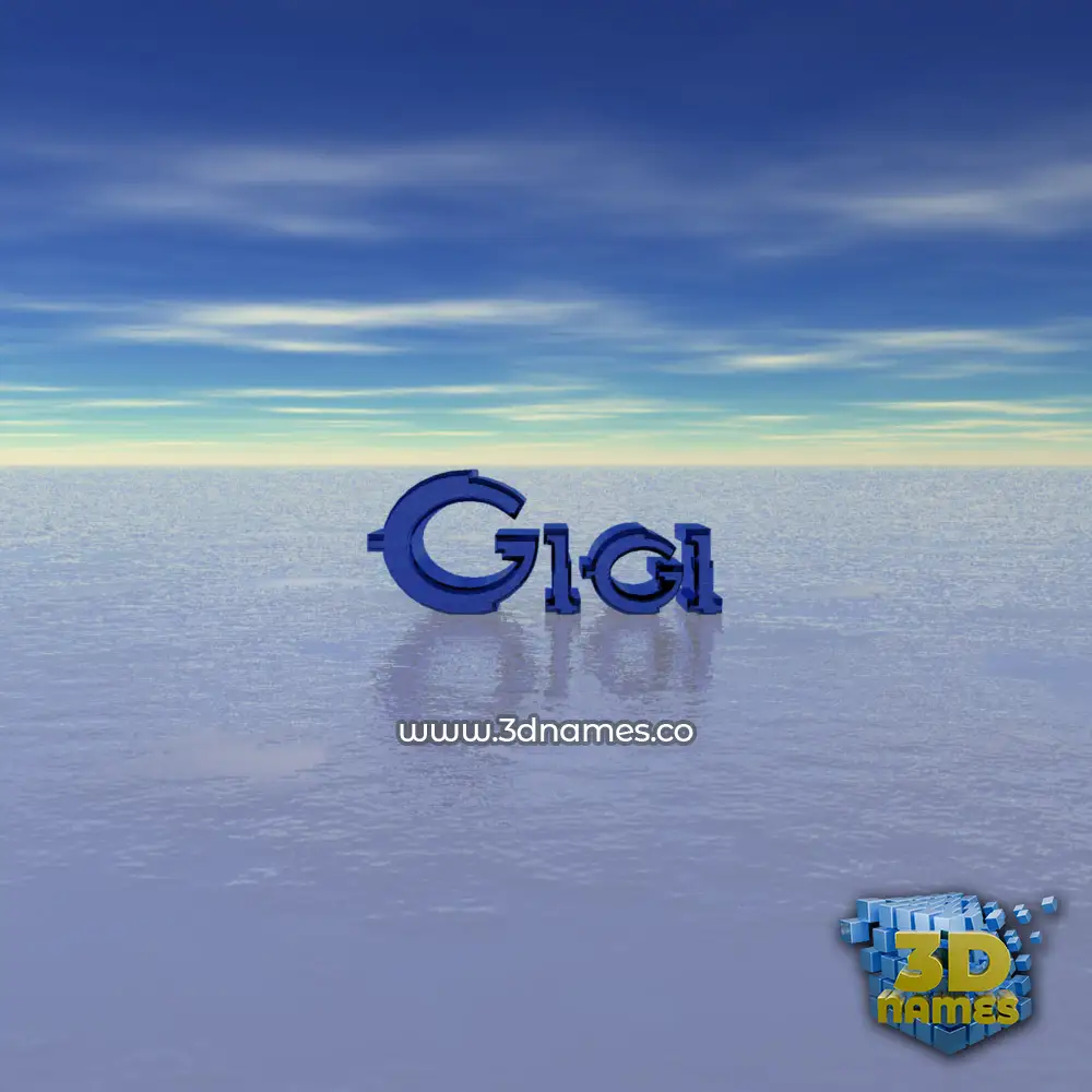 gigi in Horizon style - 3D name wallpaper