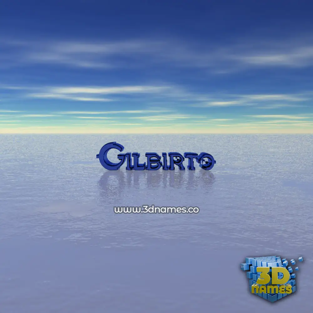 gilbirto in Horizon style - 3D name wallpaper