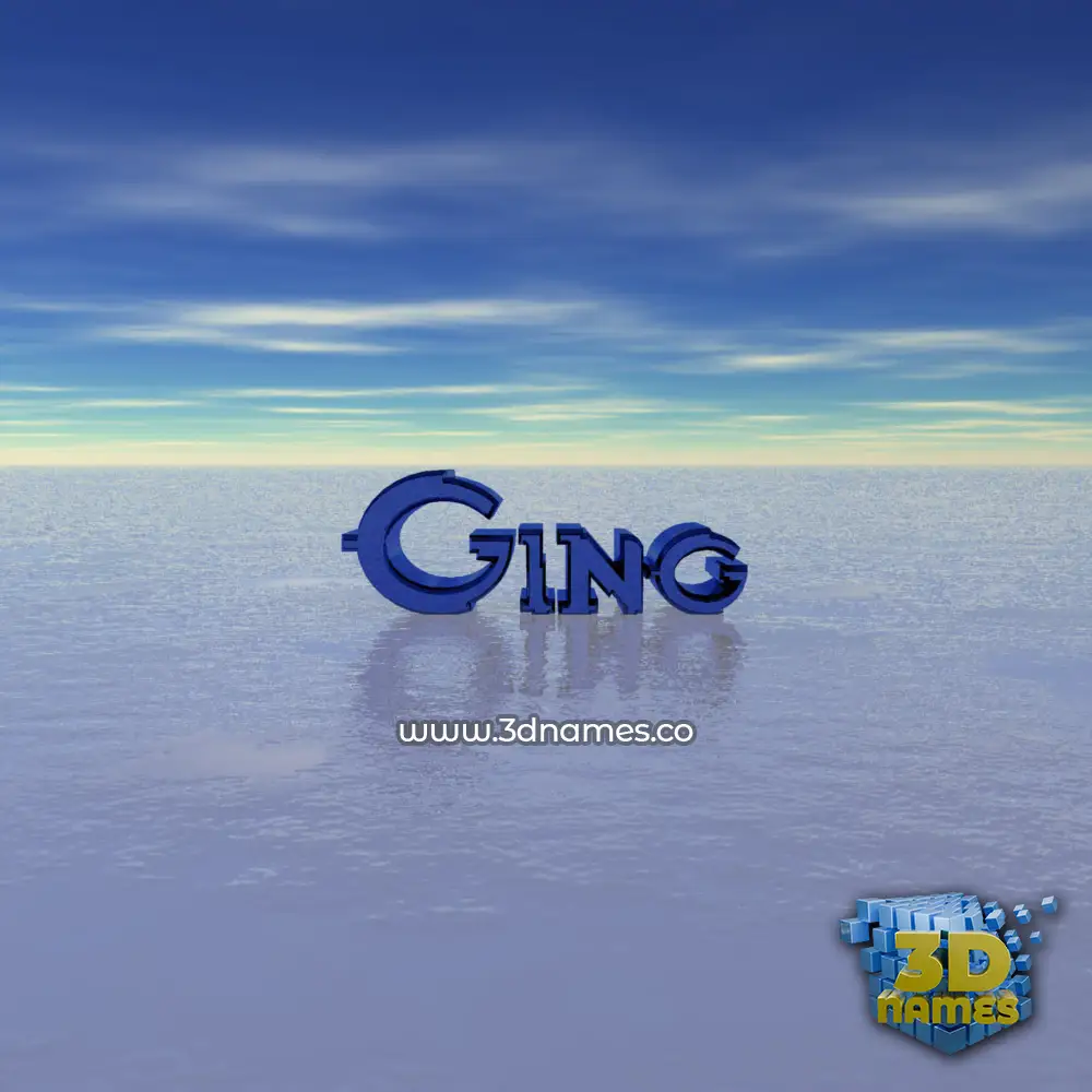 ging in Horizon style - 3D name wallpaper