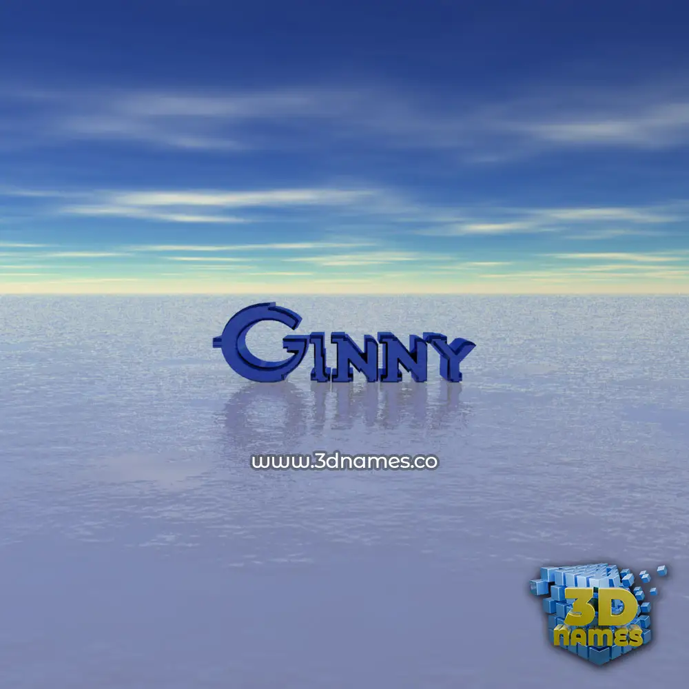 ginny in Horizon style - 3D name wallpaper