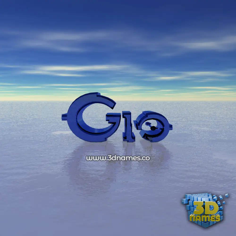 gio in Horizon style - 3D name wallpaper