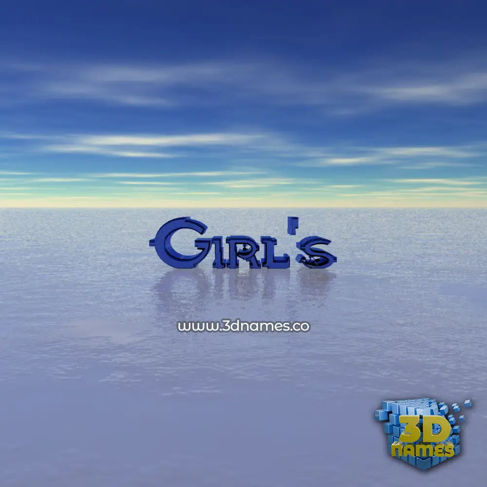 girl's in Horizon style - 3D name wallpaper