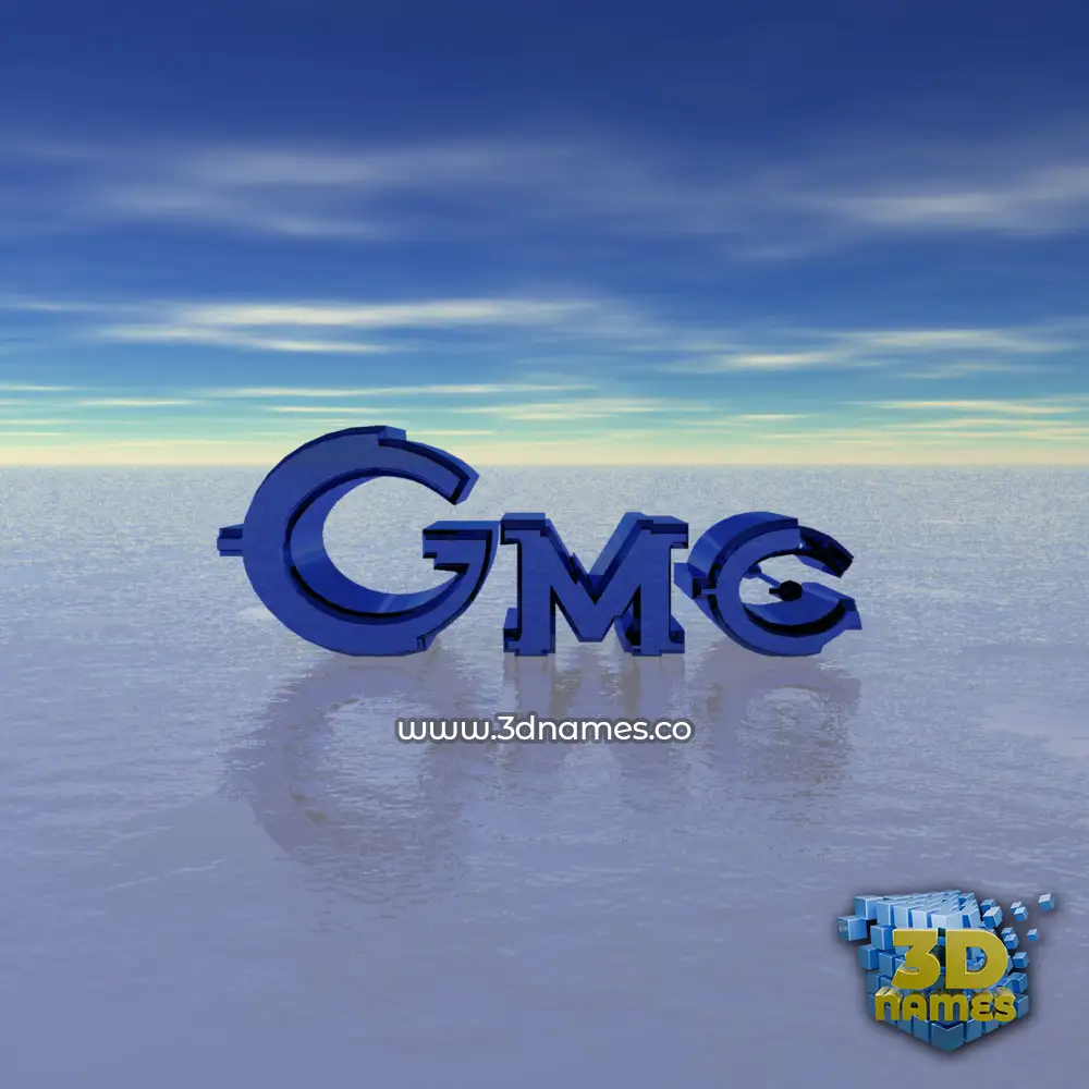 gmc in Horizon style - 3D name wallpaper