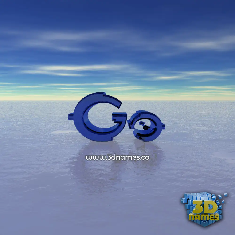 go in Horizon style - 3D name wallpaper