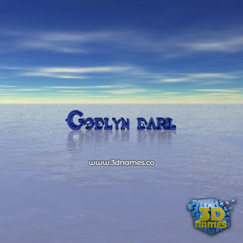 godlyn darl in Horizon style - 3D name wallpaper