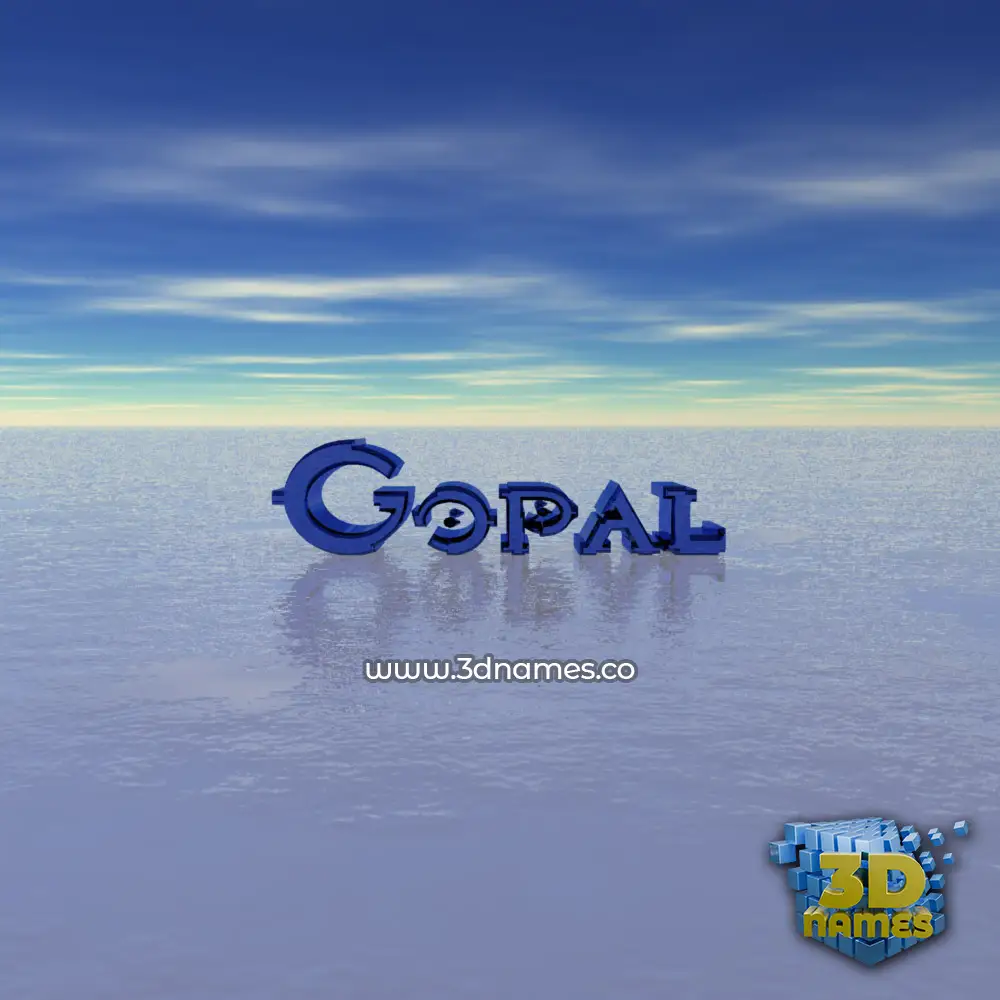 gopal in Horizon style - 3D name wallpaper
