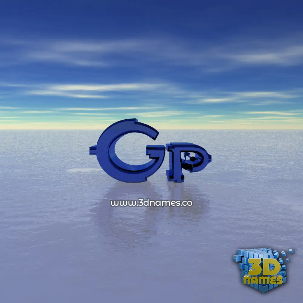 gp in Horizon style - 3D name wallpaper