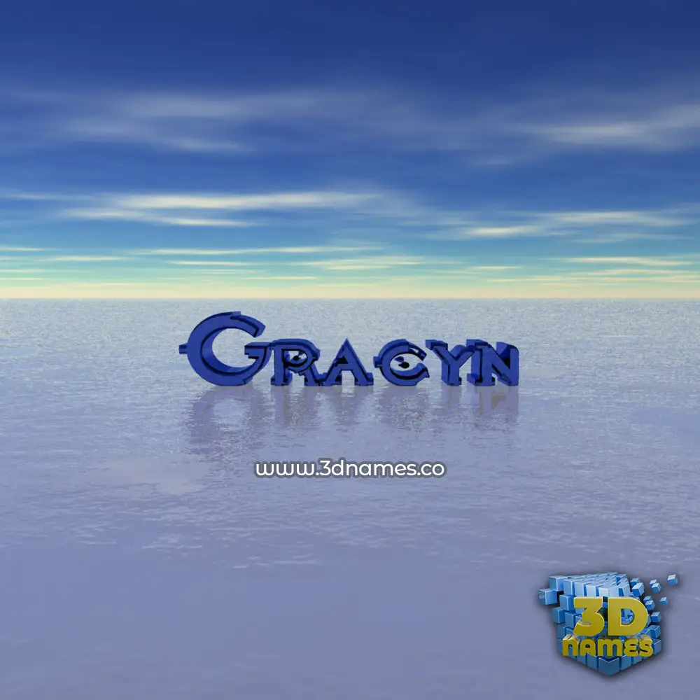 gracyn in Horizon style - 3D name wallpaper