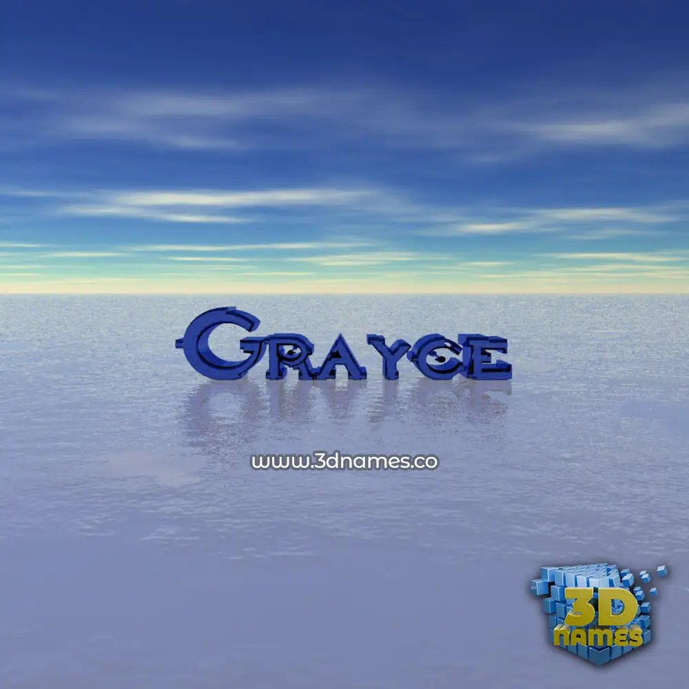 grayce in Horizon style - 3D name wallpaper