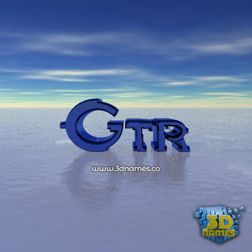gtr in Horizon style - 3D name wallpaper
