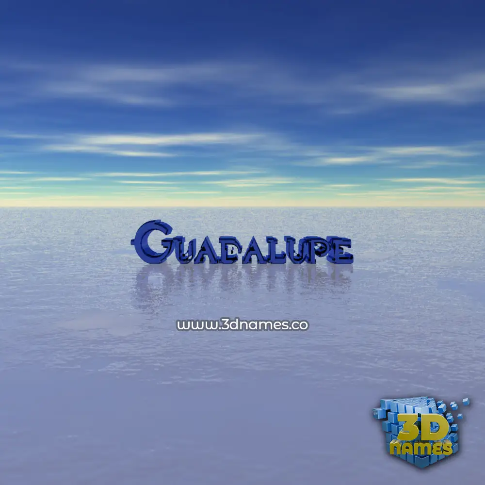 guadalupe in Horizon style - 3D name wallpaper