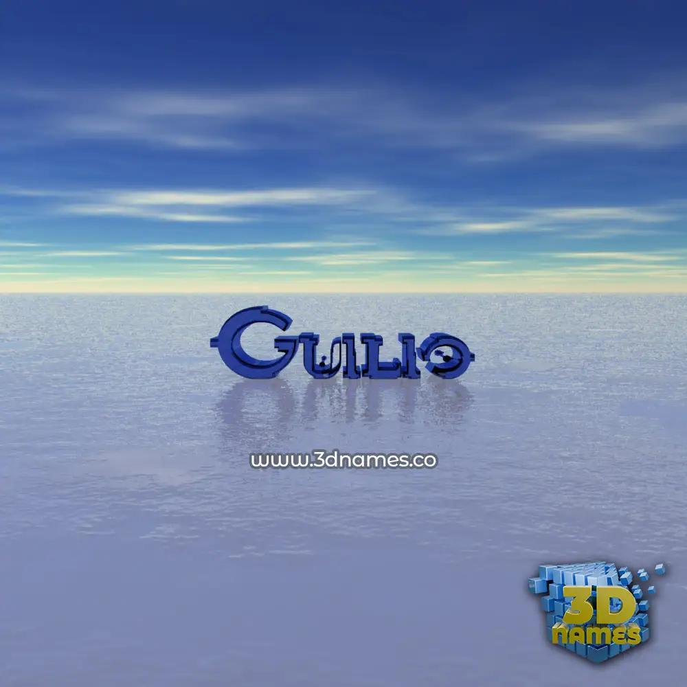 guilio in Horizon style - 3D name wallpaper