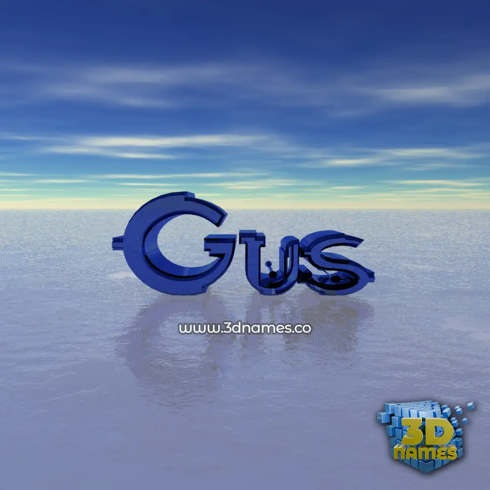 gus in Horizon style - 3D name wallpaper