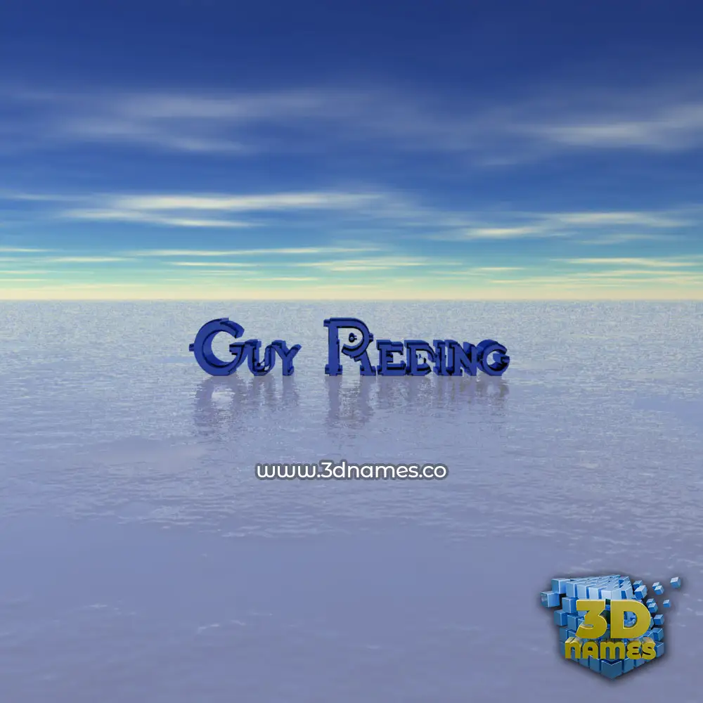 guy reding in Horizon style - 3D name wallpaper