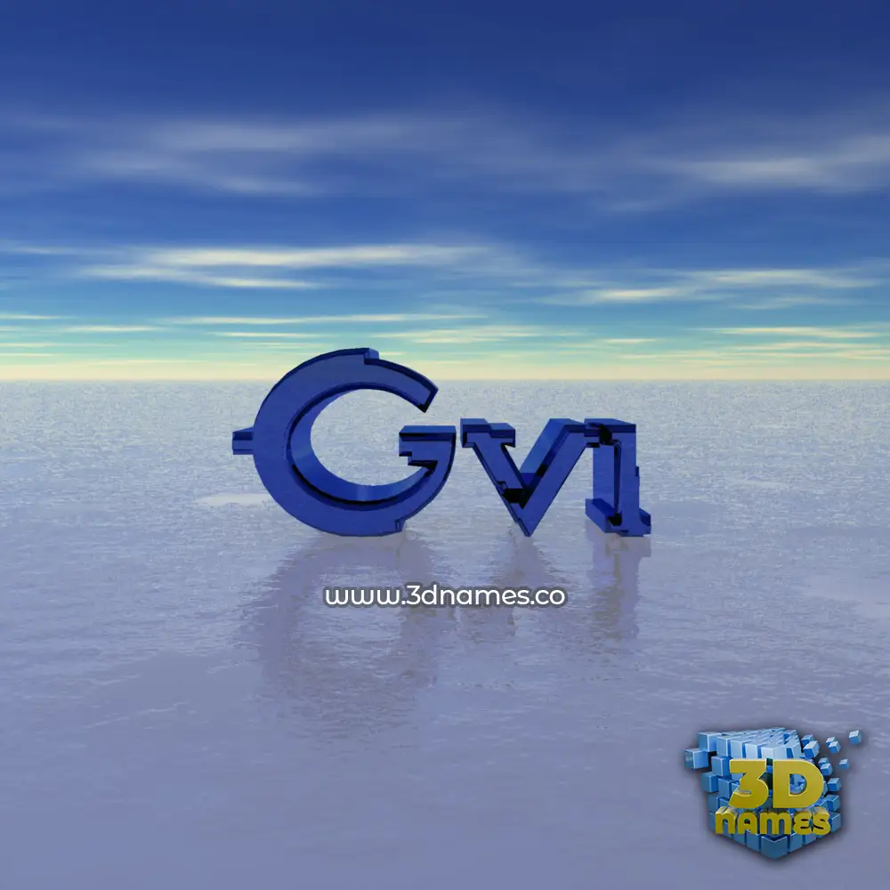 gvi in Horizon style - 3D name wallpaper