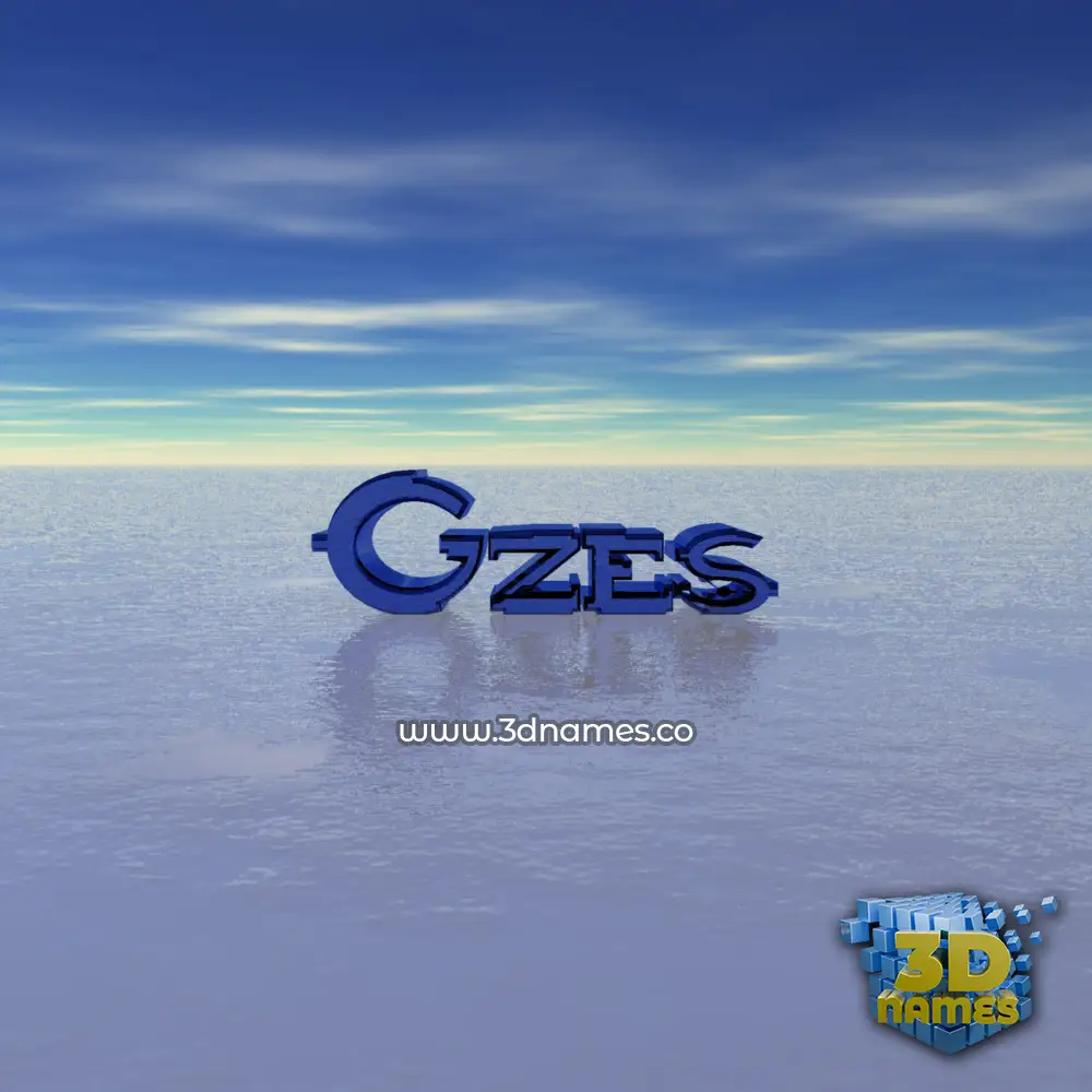 gzes in Horizon style - 3D name wallpaper