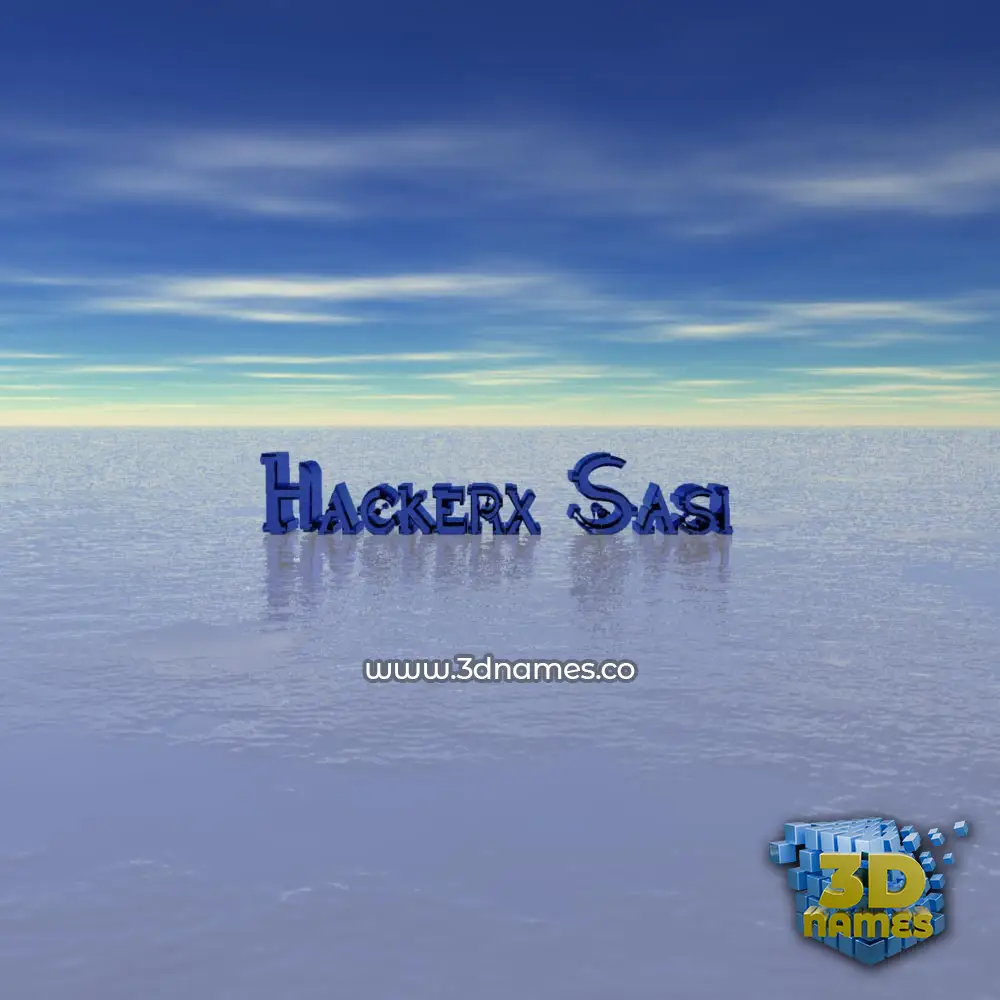 hackerx sasi in Horizon style - 3D name wallpaper