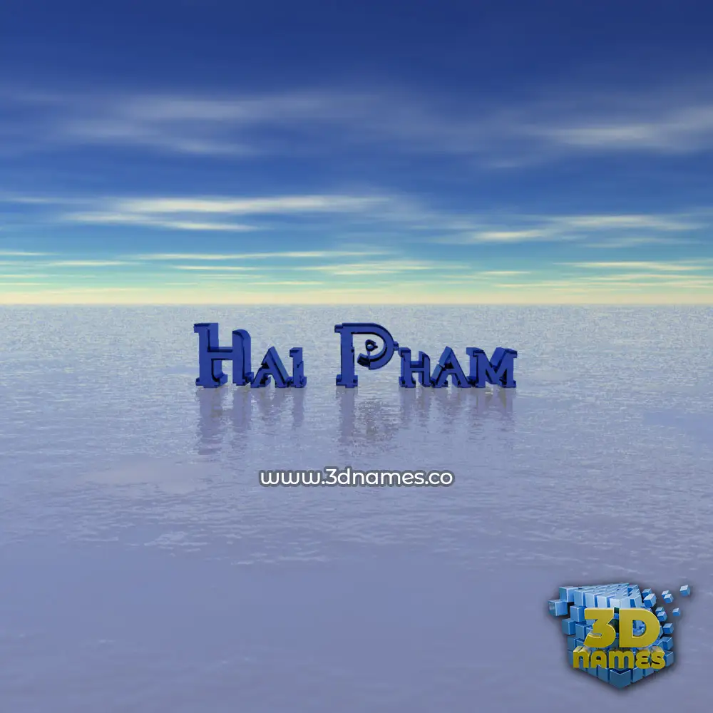 hai pham in Horizon style - 3D name wallpaper