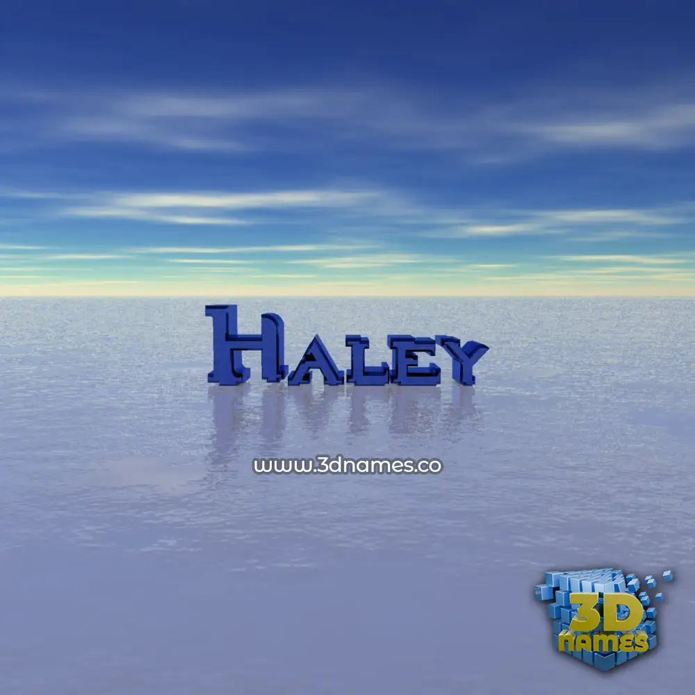 haley in Horizon style - 3D name wallpaper