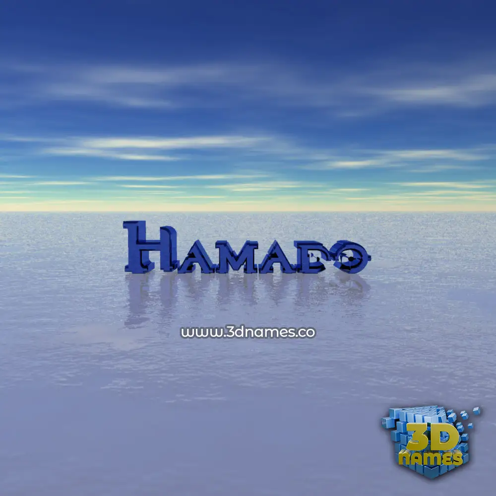 hamado in Horizon style - 3D name wallpaper
