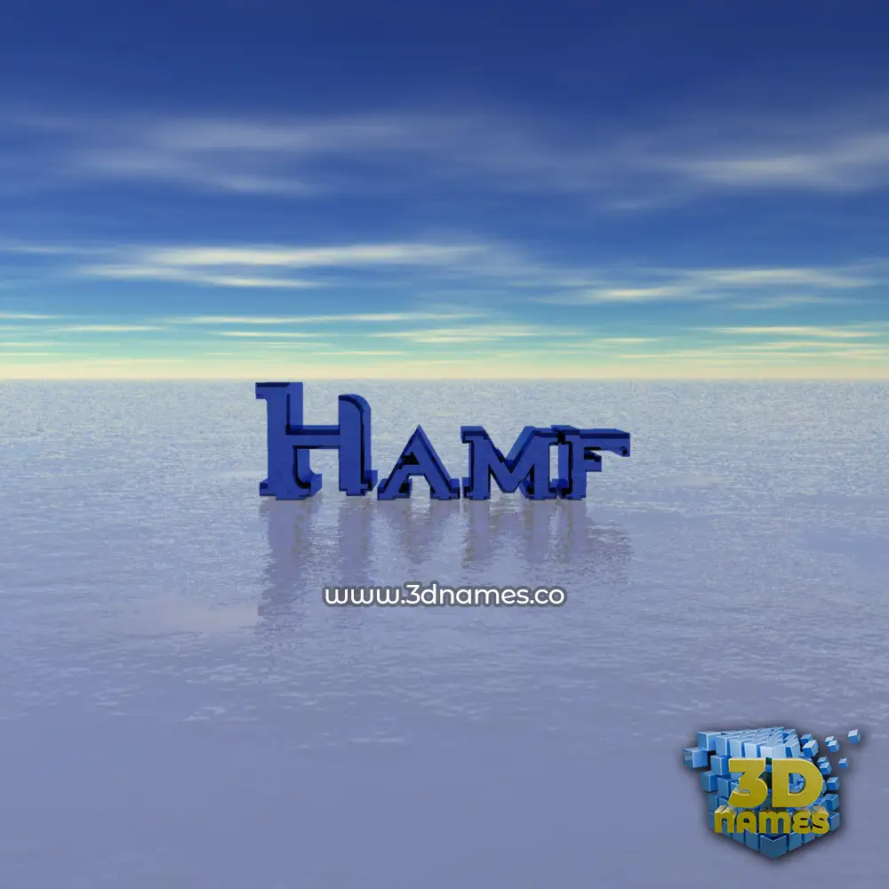 hamf in Horizon style - 3D name wallpaper