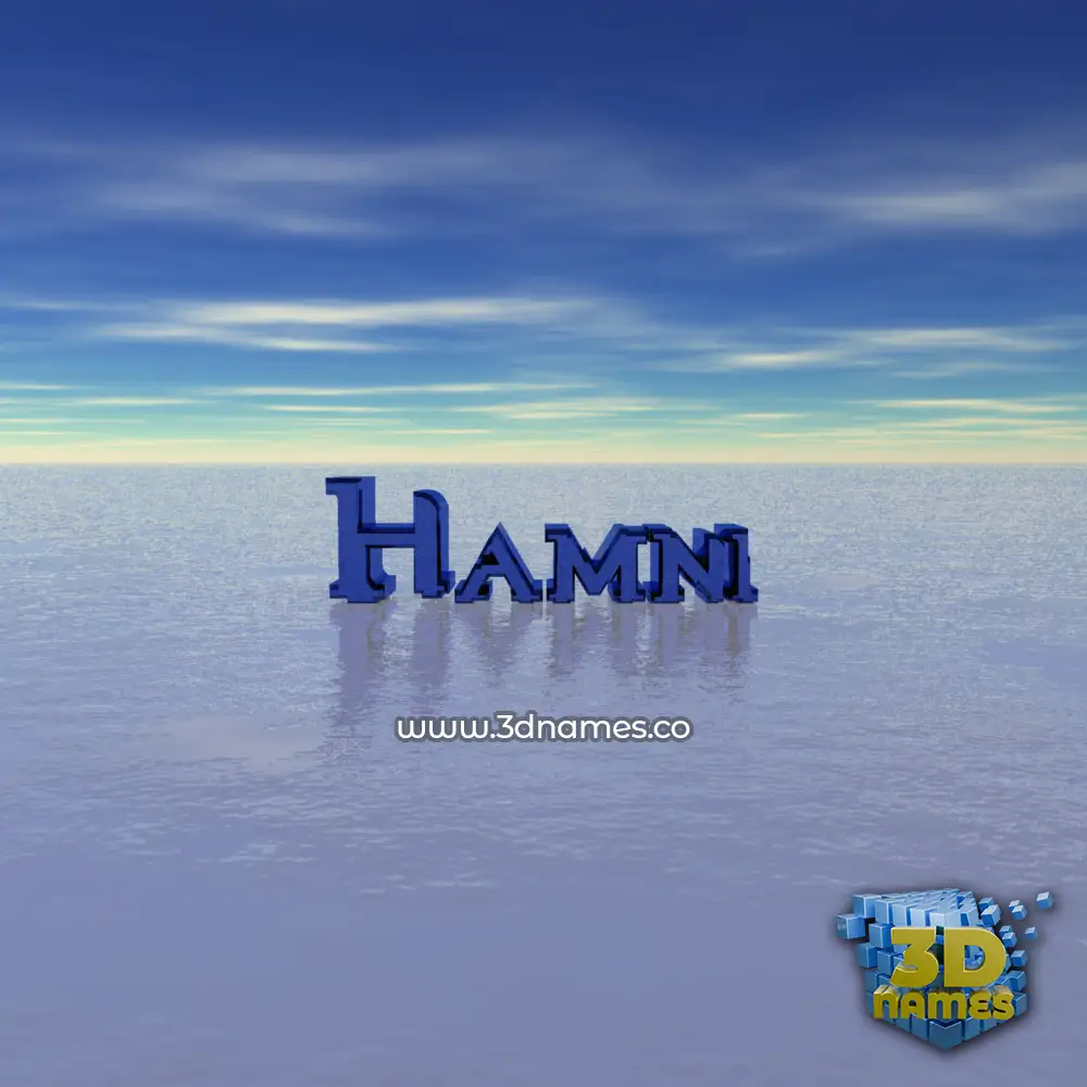 hamni in Horizon style - 3D name wallpaper