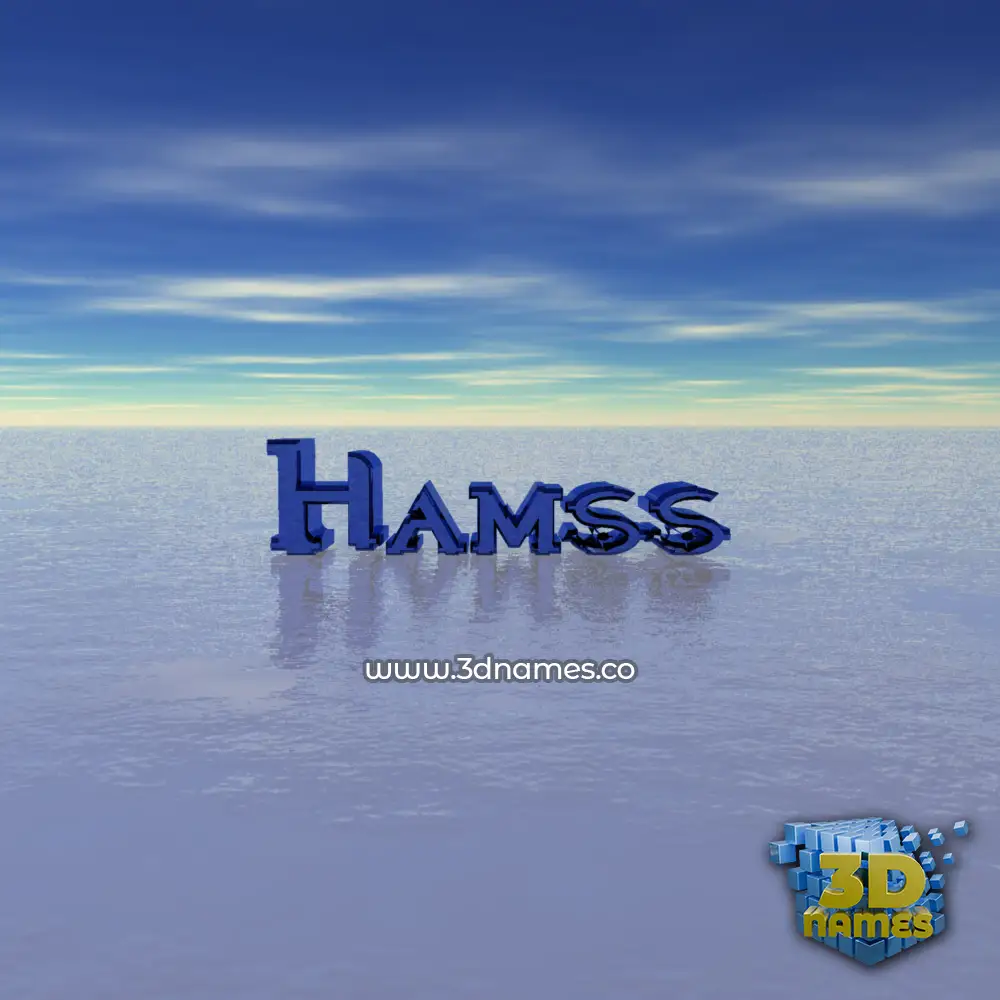 hamss in Horizon style - 3D name wallpaper
