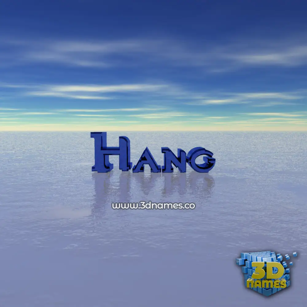 hang in Horizon style - 3D name wallpaper