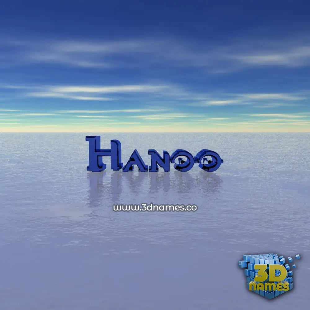 hanoo in Horizon style - 3D name wallpaper