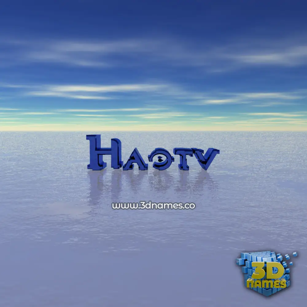 haotv in Horizon style - 3D name wallpaper