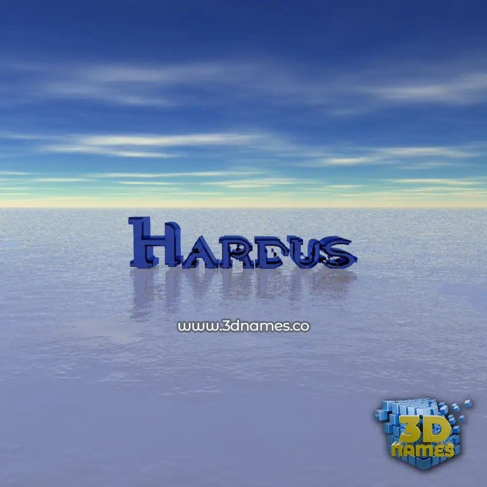 hardus in Horizon style - 3D name wallpaper