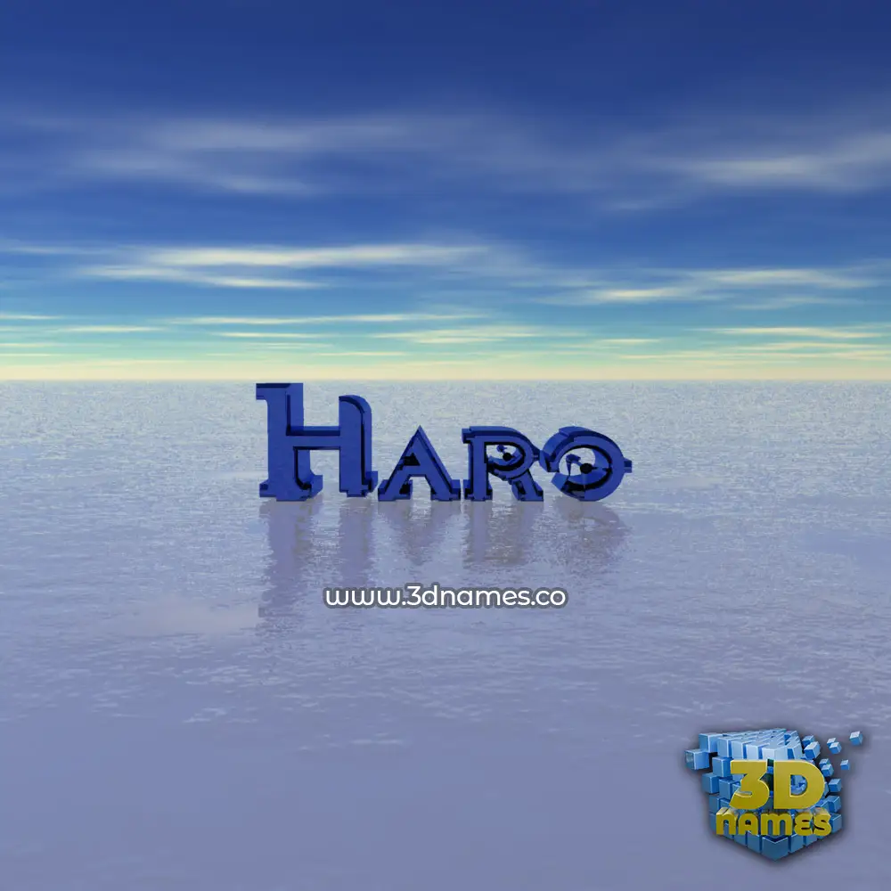 haro in Horizon style - 3D name wallpaper