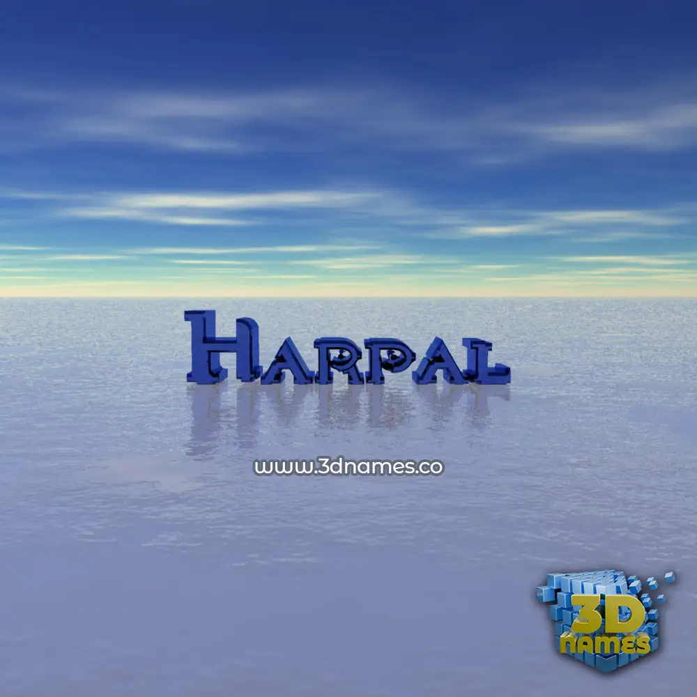 harpal in Horizon style - 3D name wallpaper