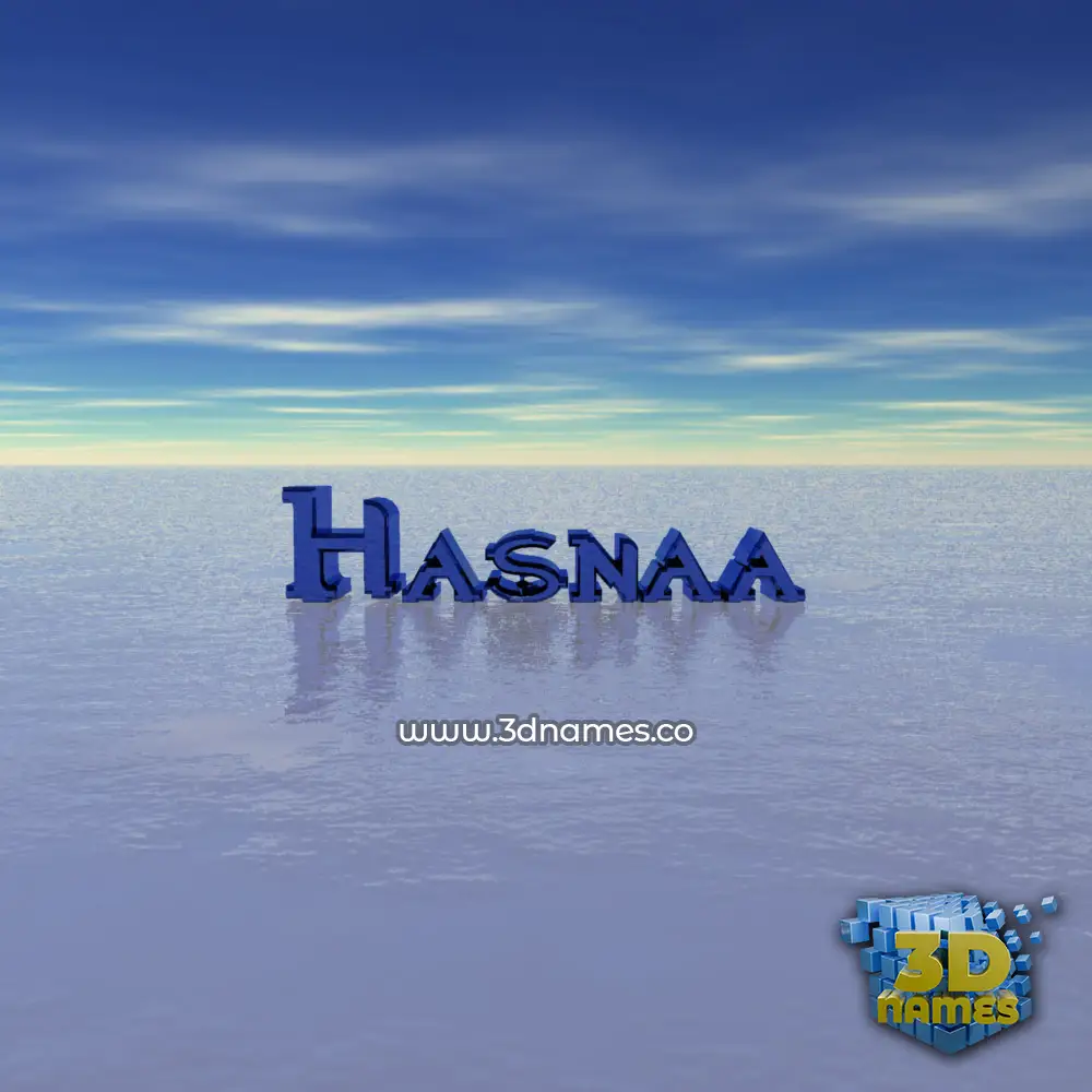 hasnaa in Horizon style - 3D name wallpaper