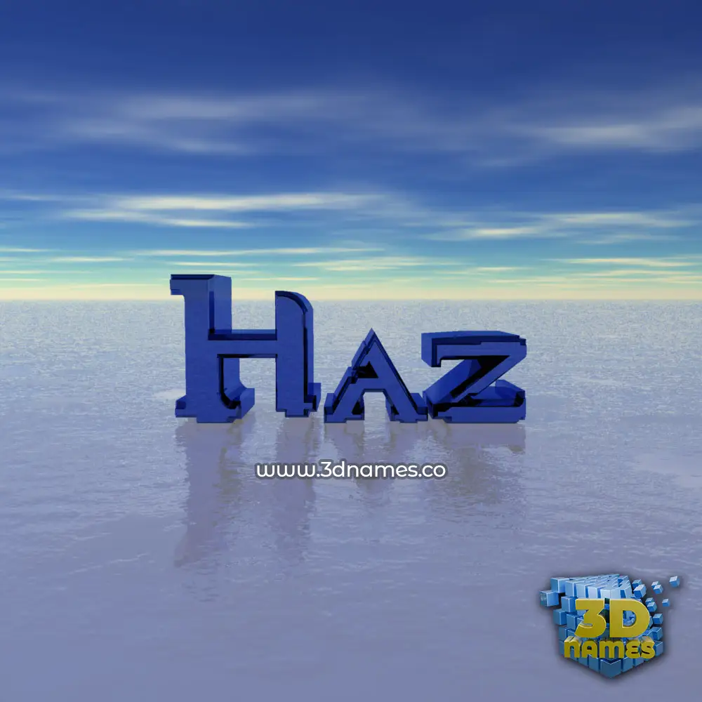 haz in Horizon style - 3D name wallpaper