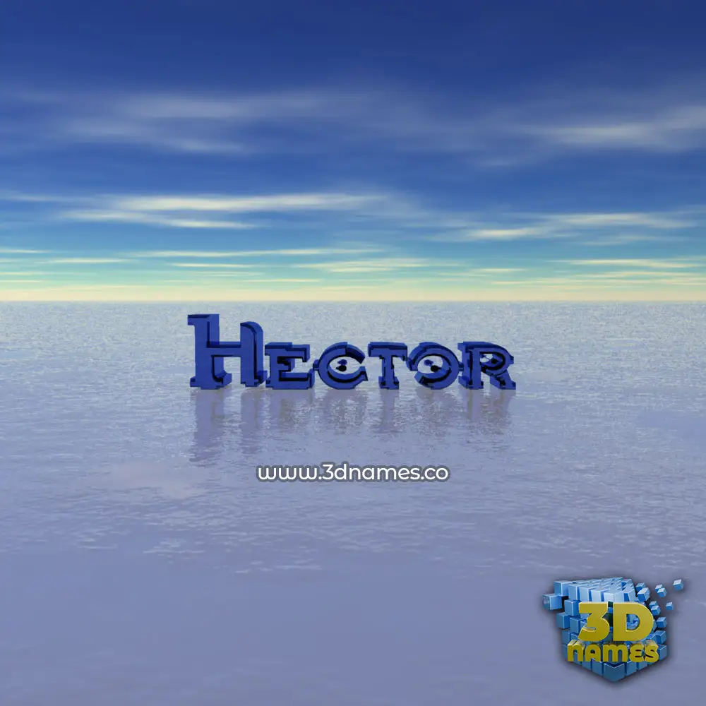 hector in Horizon style - 3D name wallpaper