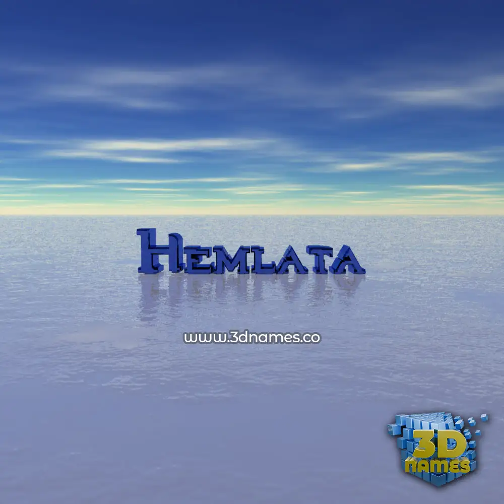 hemlata in Horizon style - 3D name wallpaper