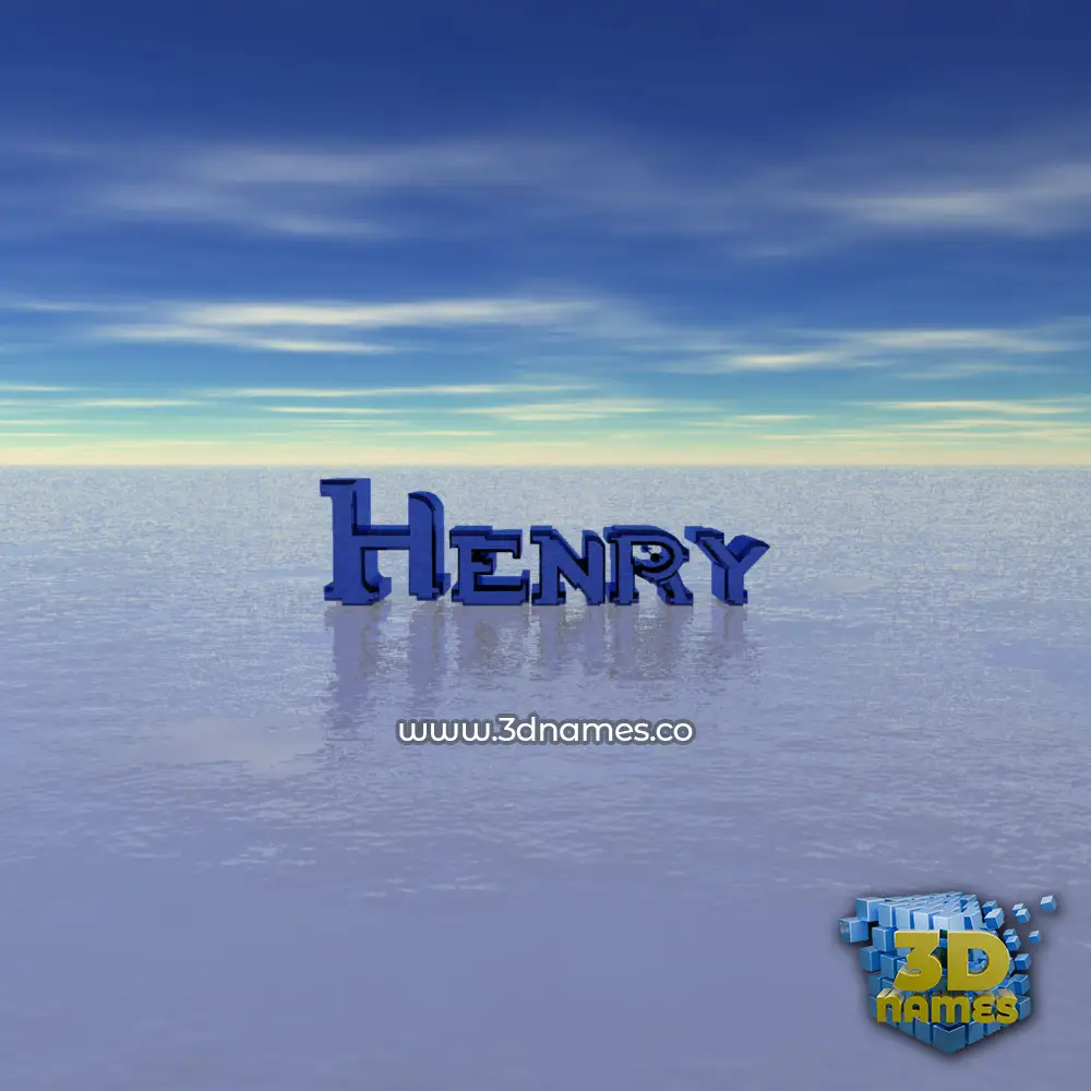 henry in Horizon style - 3D name wallpaper