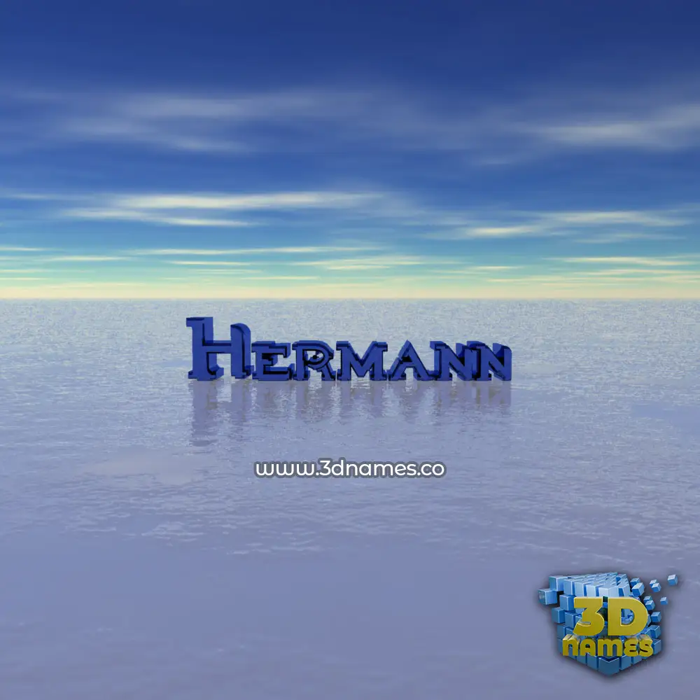 hermann in Horizon style - 3D name wallpaper