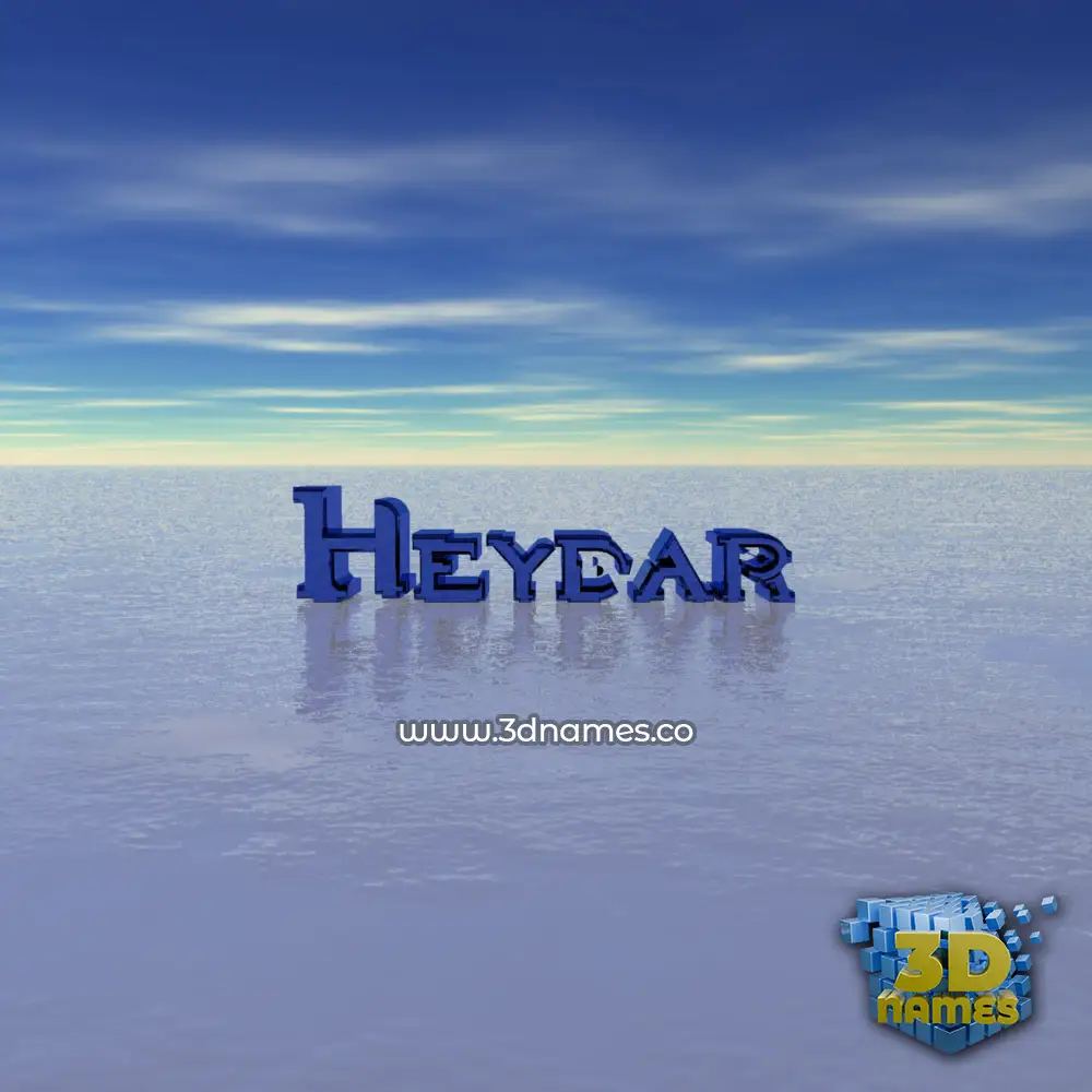 heydar in Horizon style - 3D name wallpaper