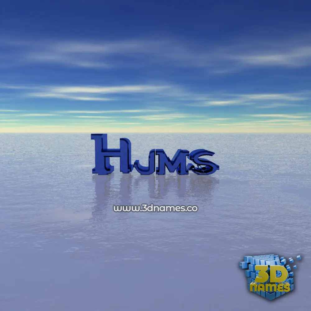 hjms in Horizon style - 3D name wallpaper